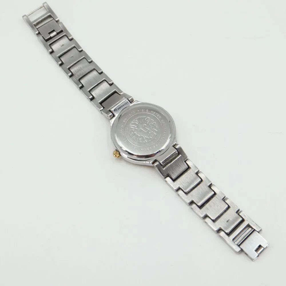 Anne Klein Womens Watch 32mm Round Dial Two Tone Bracelet AK/1303 w New Battery